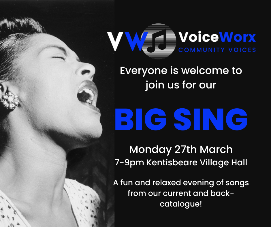 Big Sing Monday 27th March